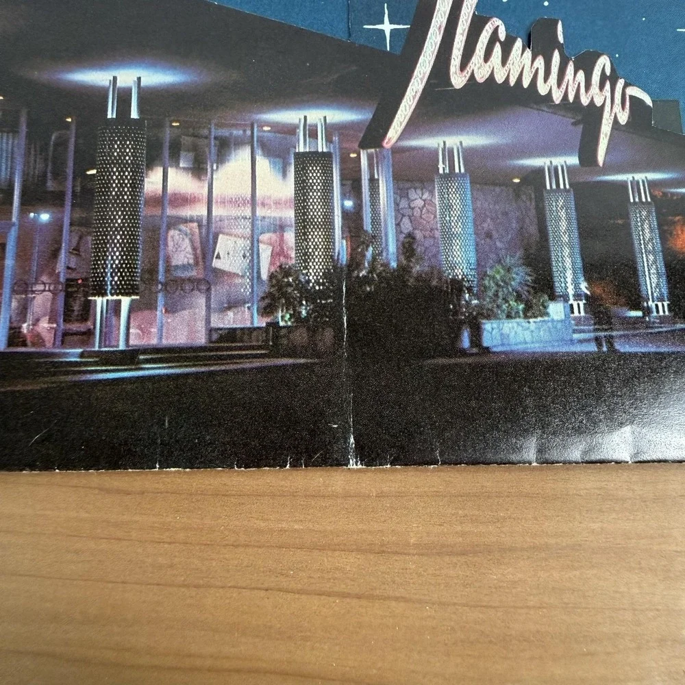 Vintage Flamingo Hotel Las Vegas Travel Brochure Fold Out Casino Nevada USA